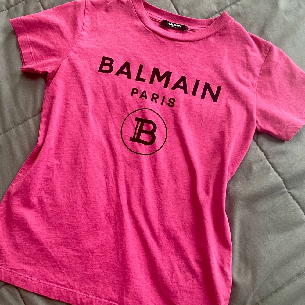 Balmain T Shirt pink